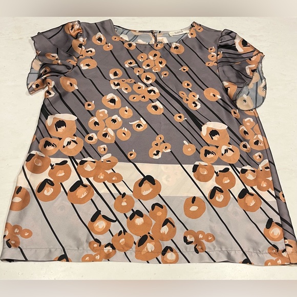 Nana grey and gold top - Picture 1 of 4